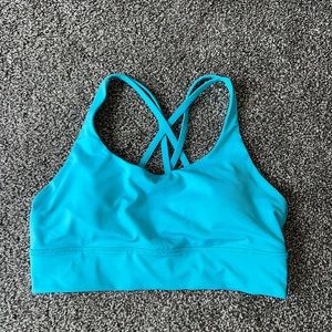 Lululemon Energy Longline Bra Electric Turquoise